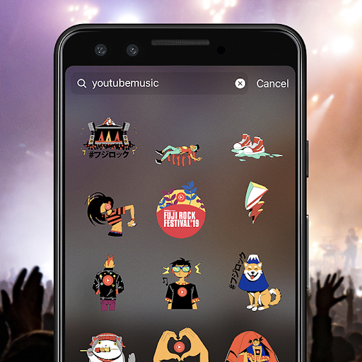 YouTube Music festival art